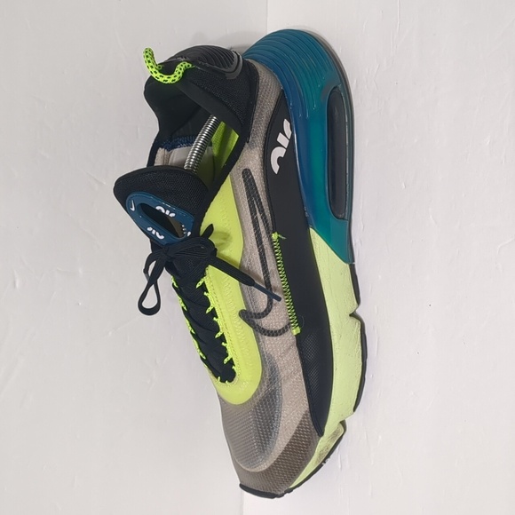 Nike Air Max 2090 Volt Blue Sneakers Men's Size 12 BV9977-101 Neon shoes - Picture 1 of 9